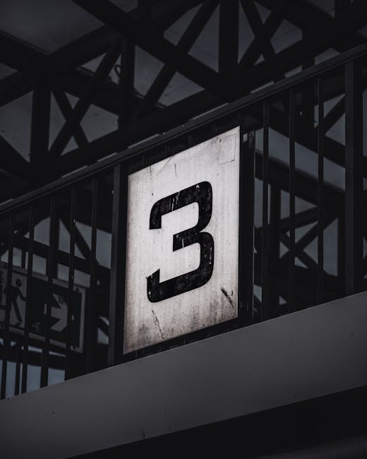 Sign with number 3 representing our FAQ focus